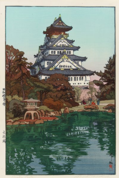 Het Kasteel van Osaka door Yoshida Hiroshi