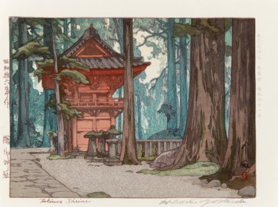 De Takinoo Heiligdom door Yoshida Hiroshi