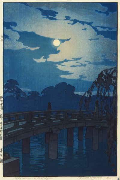 De Hirakawa-brug door Yoshida Hiroshi