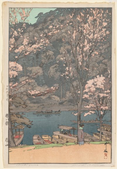 Acht scènes van kersenbloesem: Arashiyama door Yoshida Hiroshi