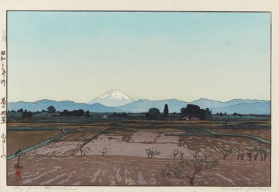 Fuji vanaf Musashino door Yoshida Hiroshi
