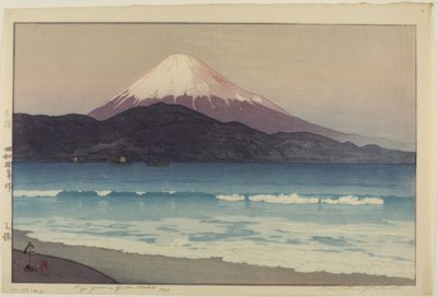 Fujiyama vanaf Miho door Yoshida Hiroshi
