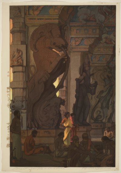 Grote Tempel in Madura door Yoshida Hiroshi