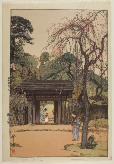Plum Gateway door Yoshida Hiroshi