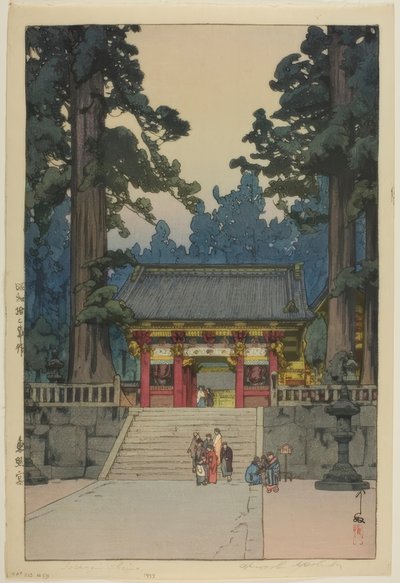 Toshogu Heiligdom (Toshogu) door Yoshida Hiroshi