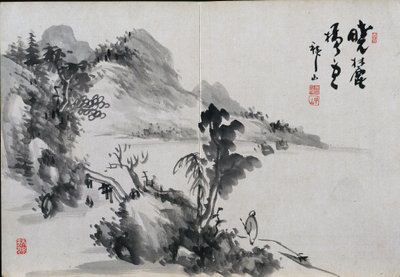 Album met landschapsschetsen, 19e eeuw door Yoshitsugu Haizan