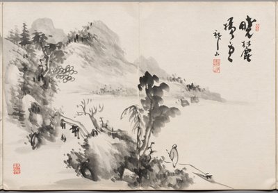 Schilderij drie uit Album met schilderijen van Haizan door Yoshitsugu Haizan