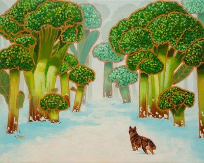 Broccoli Bos door Yue Zeng