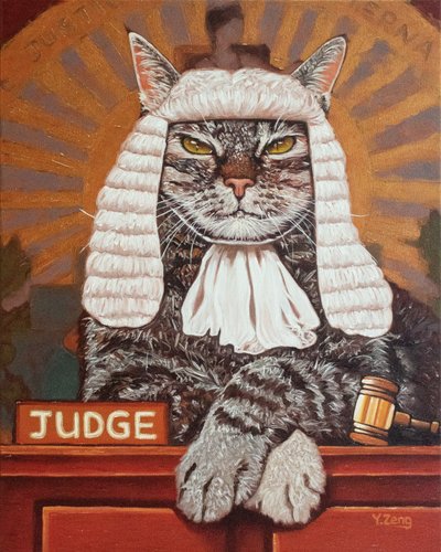 Kattenrechter, 2023 door Yue Zeng