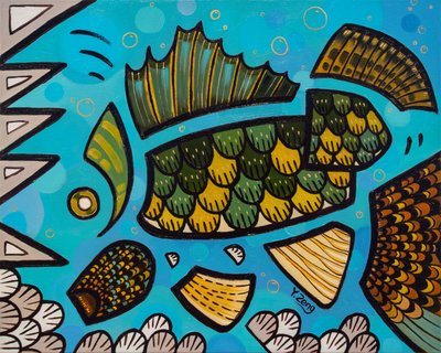 Zoetwatervissen Walleye, 2023 door Yue Zeng