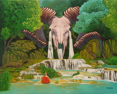 Ramschedel waterval, 2023 door Yue Zeng