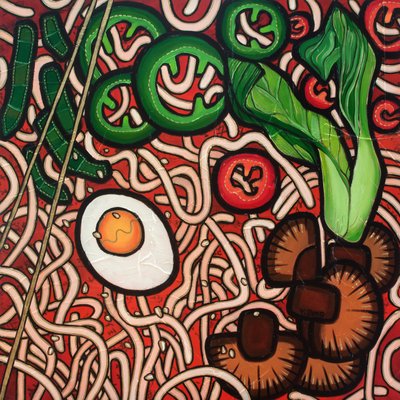 Ramen noedel groente, 2023 door Yue Zeng