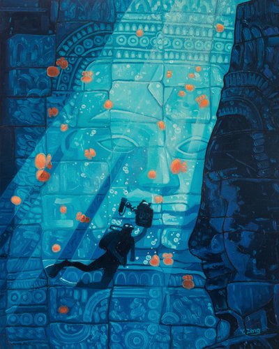 Onderwater ruïne door Yue Zeng