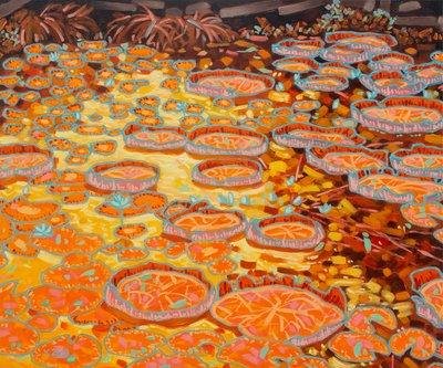 Waterlelievijver geel door Yue Zeng