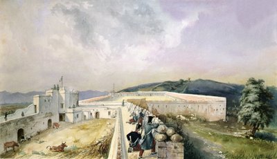 Uitzicht op een experimentele boerderij aan de rand van Algiers, ca. 1830-31 door Yung Yung