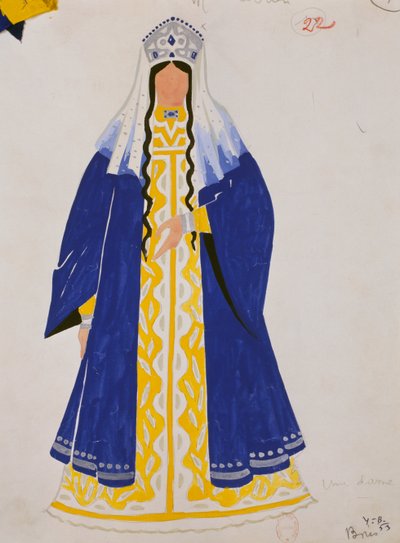 Kostuum voor Russische dame in 