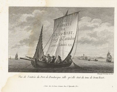 Ingang tot de haven van Duinkerke, ca. 1693-1694 door Yves Marie Le Gouaz