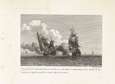 Jan Bart in dienst van de koning van Frankrijk, 1678 door Yves Marie Le Gouaz