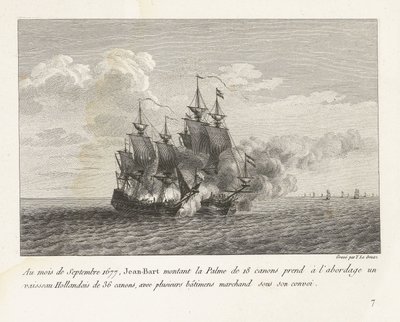 Jan Bart verovert een Hollands fregat, 1677 door Yves Marie Le Gouaz