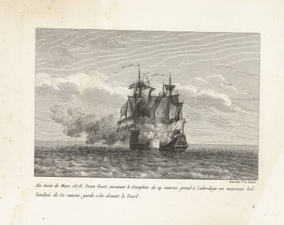 Jan Bart verovert een Hollands fregat, 1678 door Yves Marie Le Gouaz