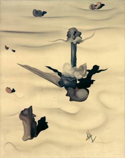 Kluit aarde (de mens) door Yves Tanguy