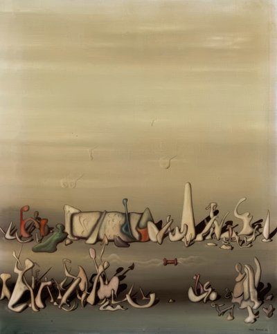 Tussen gras en wind door Yves Tanguy