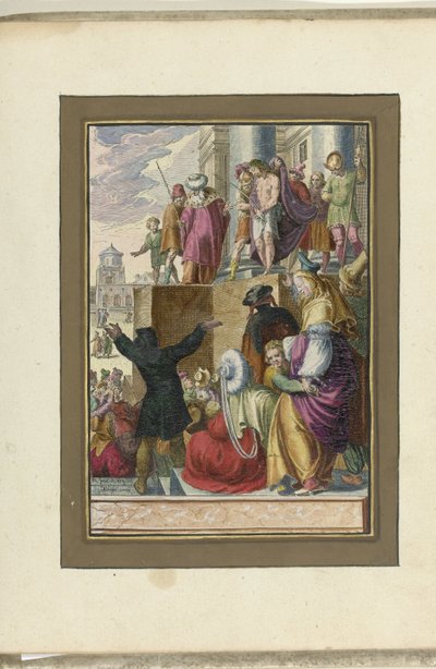 Christus aan het volk getoond (Ecce homo) door Zacharias Dolendo