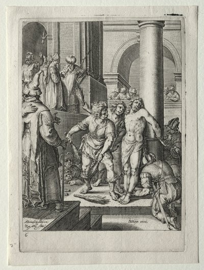 Passieset:  Geseling van Christus door Zacharias Dolendo