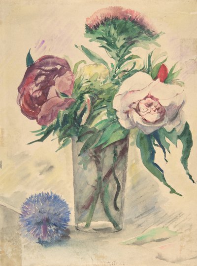 Bloemen in een Vaas, ca. 1884-1904 door Zacharie Astruc