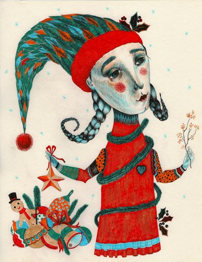 Kerst Elf door Sabina Nedelcheva Williams