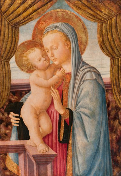 Madonna met het Kind Jezus door Zanobi Machiavelli