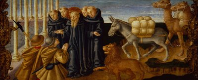 Sint Hiëronymus vergeeft de Dieven door Zanobi Machiavelli