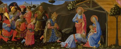 De Aanbidding der Wijzen, ca. 1433-1434 door Zanobi Strozzi