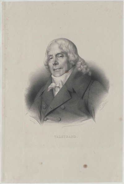 Charles Maurice hertog Talleyrand-Perigord door Zephirin Felix Jean Marius Belliard