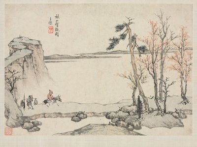 Landschapsalbum in verschillende stijlen: Reizen in herfstbergen door Zha Shibiao