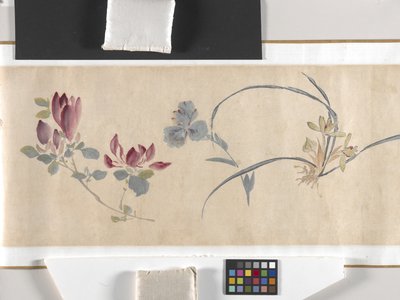 Gekleurde Bloemen door Zhimian Zhou