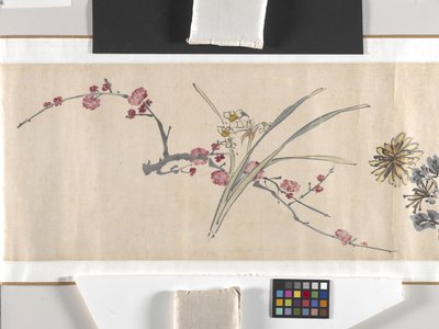 Gekleurde Bloemen door Zhimian Zhou