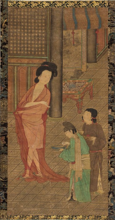 Yang Guifei na het baden door Zhou Fang