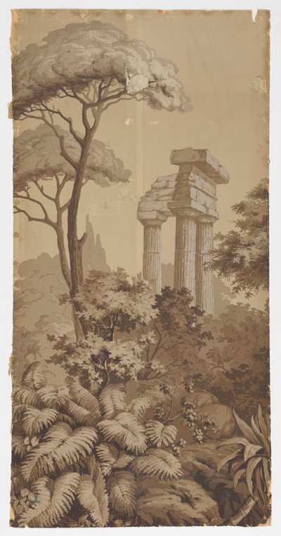Scenisch Paneel door Zuber and Cie, Rixheim, Alsace