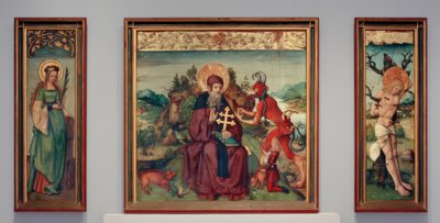 Antonius-retabel door Zürcher Veilchenmeister