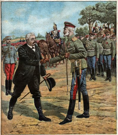 Frans-Russische alliantie door Ferdinand Georg Waldmuller