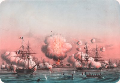 Geallieerde vloot bombardeert Arabat, 25 mei door William Walcutt