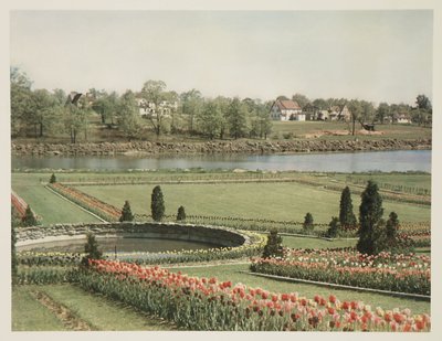 Amerikaans voorstedelijk tafereel, ca. 1928 door John Pardon