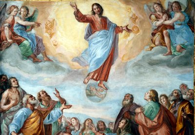 Hemelvaart van Christus. De Basiliek della Santissima Annunziata del Vastato. Genua. Italië. door . .