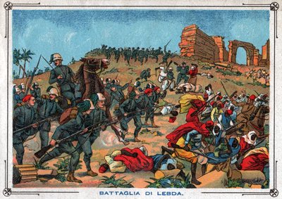 Slag bij Wadi Lebda door Ferdinand Georg Waldmuller