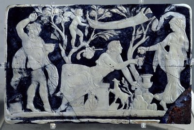Camee die de toilet van Venus afbeeldt, met een bediende en Dionysus door Hippolyte Lalaise Devéria