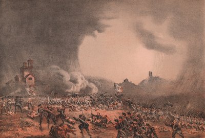 Botsing bij Madonna della Scoperta, Slag bij Solferino en San Martino, Lombardije door William Walcutt