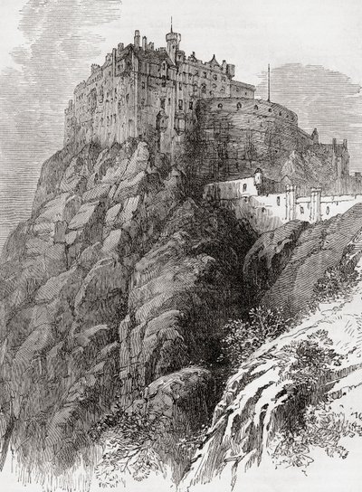Kasteel van Edinburgh, Castle Rock, Edinburgh, Schotland door . .