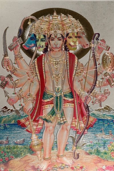 Hanuman, de apengod in de hindoeïstische mythologie door . .
