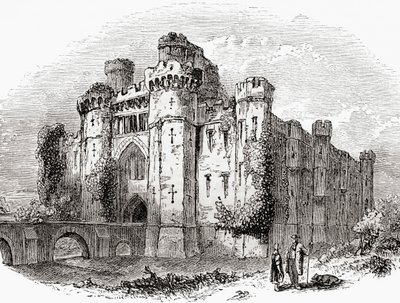 Herstmonceux Castle door . .